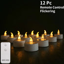 LED Tea Light With/Without Remote Flameless Flickering Candles Electronics Battery Operated Votive Light Home Table Party Decor