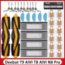 ECOVACS Deebot T8 AIVI T9 AIVI N8 Pro AIVI N9 N10 N10 Plus 配件主刷、边刷、滤网、尘袋、高效滤网