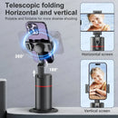 AXNEN AI Auto Following Gimbal Stabilizer 360 Rotation Phone Stand P02 Desktop Tracking Gimbal with Remote for Live Photography