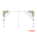 6M X 3M Wedding Backdrop Stage Stand 10x20ft Heavy Duty Square Metal Arch Frame Backdrop Stand Kit