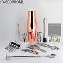 Boston Cocktail Shaker Mixer Kit Bar Bartender 750/600ml 550ML Stainless Steel Glass Shakers Spoon Pourer Straw Ice Tong Tools