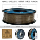 Geeetech Metallic Luster 1Kg PETG 1.75mm Filament 3d print wire Vacuum Packaging Colorful Plastic for most FDM 3D printer