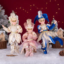 New Arrivals Christmas Decor Handmade New Year Decor Hanging Sitting Elf Plush Doll Christmas Tree Hanging Ornament Xmas Gift