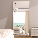 CASSILANDO Full Length Mirror 65" * 24 ", Floor Standing Mirror, Black Metal Frame Mirror， Full Body Mirror