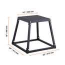 SucceBuy 12/18 Inch  Jump Box Anti-Slip Fitness Exercise Step Up Box For Home Gym Training Conditioning Strength Training