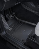 HALO BLK 特斯拉 Model Y 2024-2020 汽车脚垫，全天候保护 Model Y 双层 TPE 脚垫
