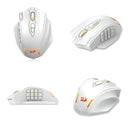 红龙M913游戏鼠标 16000 DPI 有线2.4G无线RGB光学游戏鼠标 16个可编程按键 黑色/白色鼠标