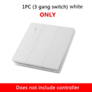 Szaoju Wifi Wireless Remote Switch Tuya Smart Life Home APP + RF 433Mhz Relay Timer Module Wall Lamp Switch AC110V- 220V