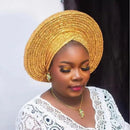 2024 Trendy Women Turban Hat Fashion Muslim Hijab Caps already Made Auto Gele Head Wrap Ladies Bandana Cap African Turban Z118-1