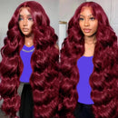 The Bordeaux | 99J Burgundy HD Lace Front Human Hair Wig