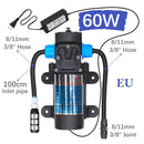 3/8" 9/12mm Misting Cooling System 0.6mm Nozzles Fine Atomizer PE Tubing Filter Self-priming Pump Garden Irrigation Watering Kit