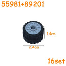 Car Truck Wheels Hub Bricks MOC Technical Tire Wheel Cross Hole Set Motorcycle Tyre & Rim Construction Building Blocks