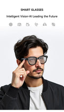 The Witness Frame | 800W Camera Smart Glasses with AI Translation and Bluetooth 5.3