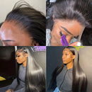 13x4 13x6 Ear To Ear Transparent Frontal Lace Only Straight 2x6 4x4 5x5 6x6 HD Lace Closure Human Hair 100% Brazilian Hair Quality Soft Silky Pre Plucked Bleached Knots Natural Hairline Virgin Hair Pieces For Women Daily Hair