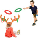 Christmas Game Inflatable Reindeer Antler Hat Ring Toss Kids Gifts Toys New Year Christmas Home Decoration Xmas Party Supplies