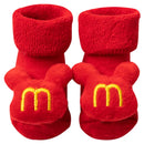 Kids Christmas Socks Children's Socks Girls Boys Non-slip Print Cotton Toddler Baby Socks Newborns Infant Short Socks Clothing