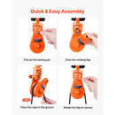 SucceBuy 2T Snatch Block Pulley System with G80 Chain & Swivel Shackle 3"Sheave for 3/8" Rope Towing Recovery on Truck Rollback