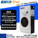 80A MPPT Solar Charge Controller 12V/24V/36V/48V Battery Charger 150VDC Back-light LCD Solar Regulator Short Circuit Protection