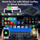 8G+128G Carlinkit CarPlay Ai Box LED 安卓13 无线安卓自动CarPlay视频电视盒 适用于大众 福特 起亚 丰田 本田 奔驰 比亚迪