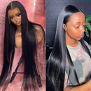 46 44 Inch HD Lace Front Human Hair Wigs For Black Women 13x4 Peruvian Hair Wigs Glueless Human Hair On Clearance Sale 13x6 Bone Straight Lace Front Wig