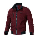 New Men's Casual Jacket Fashion Windbreaker Jacket Coat Autumn Street Fashion Solid Cotton Jacket High Street Motorcycle Jackets