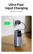 UGREEN Nexode Pro 200W 25000mAh Power Bank Retractable Cables Portable PD External Battery PowerBank for Laptop Fast Charge