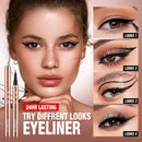 O.TWO.O 眼线笔 液态眼线笔 防水防晕染 速干 12小时持久 不脱妆 超细黑色眼线液 箭形眼线笔