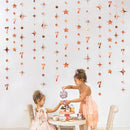 Gold 30th Happy Birthday Party Paper Banners Decorations Number 30 Year Old Circle Dots Twinkle Star Garlands Hanging Backdrops