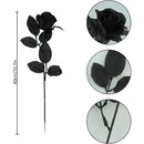 48cm Rose Black Silk Bouquet Peony Artificial Flower for Mother's Day Bud Bride Wedding Decor Home Decoration Artificial Flower