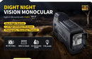 FNIRSI NVS-20 4K Monocular Telescope Day Night Use Photo Video Taking 5X Digital Zoom for Hunting Boating