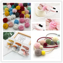 80/160 Pieces of 15mm Color Mesh Lace Ball DIY Children Clothes Hat Craft Plush Mesh Pendant Hairpin Jewelry Making Accessories
