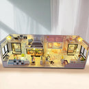 DIY Wooden Princess Room Casa Doll Houses Miniature Building Kits with Furniture Light Dollhouse Toys for Adults Birthday Gifts