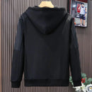 Loose Men's Hooded Sweatshirt Solid Black No Brand Cheap Simple Warm Male Hoodie Funny Overfit Sweat Shirt Tops High Quality Emo