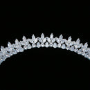 Princess Wedding Tiaras Crowns Bridal Headbands CZ Zirconia Bride Crown Headdress Birthday Party Prom Hair Jewelry Headpiece