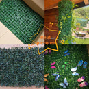 The Evergreen Veil | 60×40cm Artificial Boxwood Hedge Privacy Screen Panels, 12-Piece Set