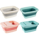Portable Footbath Massage Bucket Easy To Store Foldable Foot Bath Tray Collapsible Foot Soak Bucket for Soaking Feet