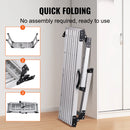 SucceBuy 330lbs Work Platform Adjustable Folding Aluminum Drywall Ladder Non-Slip Work Bench w/ Portable Handle