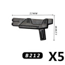 MOC Medieval Accessories Building Blocks Military Soldiers Shoulders Armor Blaster Helmets Weapons War Bricks Children Toys B038