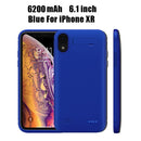 品证 6200毫安电池充电壳适用于iPhone 6 6S 7 8 Plus 充电壳适用于iPhone X XR Xs Max 便携式移动电源充电器