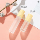 10个/批 5毫升10毫升滚珠瓶 加厚磨砂玻璃香水瓶 Doterra 可再填充空滚珠精油瓶