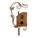 Birdhouse Garden Stakes Metal Bird House with Pole Bird Houses for Outside with Pole for Outdoor Garden Yard Decoration
