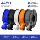 JAYO petg 3d printer filaments PETG 5Rolls 1.75mm Mixed Color Bubble Free FDM 3D Printer Material for 3d pen refill 1.1kg/1rolls