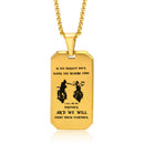 Waterproof Stainless Steel Dog Tag Necklaces for Men BFF Jewelry,Free Custom Birthday Graduation Father's Day Gifts to Him