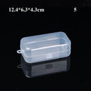 8Styles Plastic Storage Box Small Square Clear Black Box For Jewelry Diamond Embroidery Craft Bead Pill Home Storage Supply