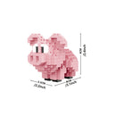 Parrot Puzzle Assembly Building Blocks Toys Animal Series 3D Model Micro Mini Diamond Brick Children Toy Pig Panda Hamster Snail