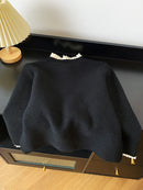 The 'Amour' Heart-Button Knit Cardigan