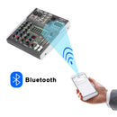 99 DSP Effects Mixing Console Podcast Mini 4/6 Channels Sound Audio Mixer Individual 48V Bluetooth USB PC Play Record AM-AX4/6