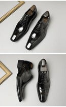 The Milan | Italian Patent Leather Oxford — Hand-Lasted Formal Business Shoe