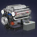 Mould King 10088 Technical Car Building Block Motorized V8 Engine Model Brick Assembly Engine Brick Toys Kids Christmas Gift
