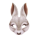 Half Face Rabbit Mask Adult Halloween Animal Head Masks Party Cosplay Mask Easter Carnival Masquerade Accessories Shooting Props